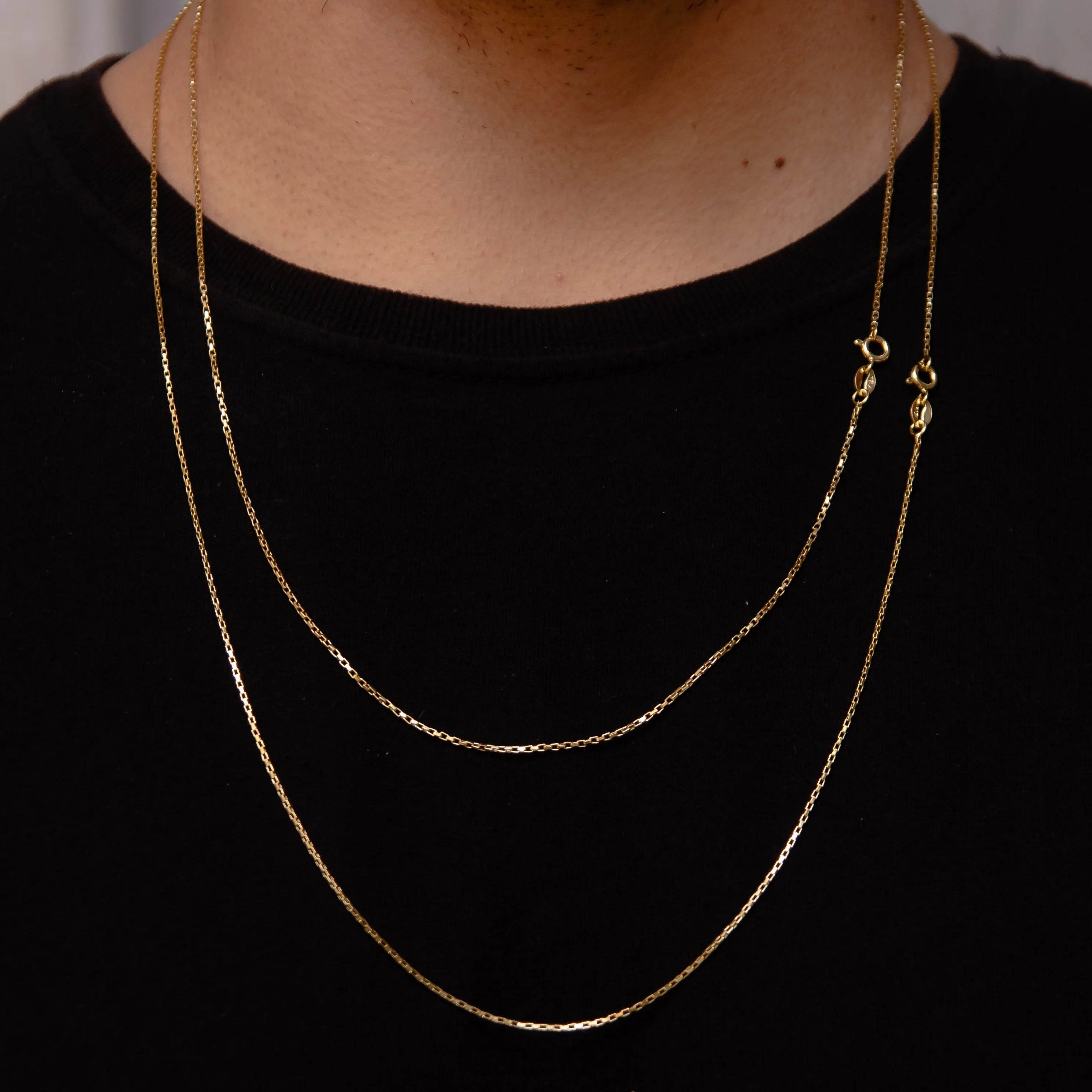 CORRENTE VENEZIANA 1MM COM PINGENTE SÃO BENTO BANHADO A OURO 18K