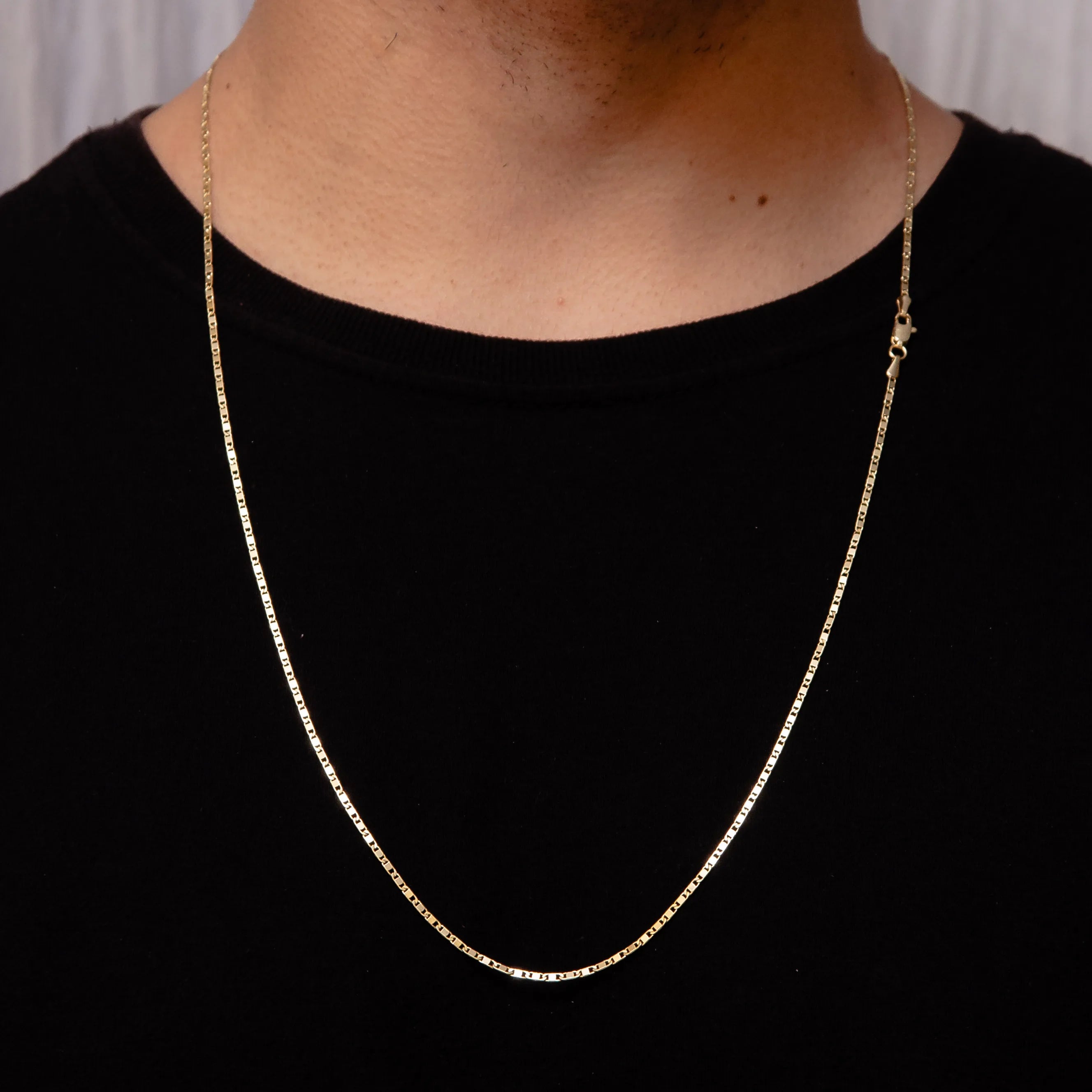 Corrente Piastrine 2mm - Banhado a Ouro 18k