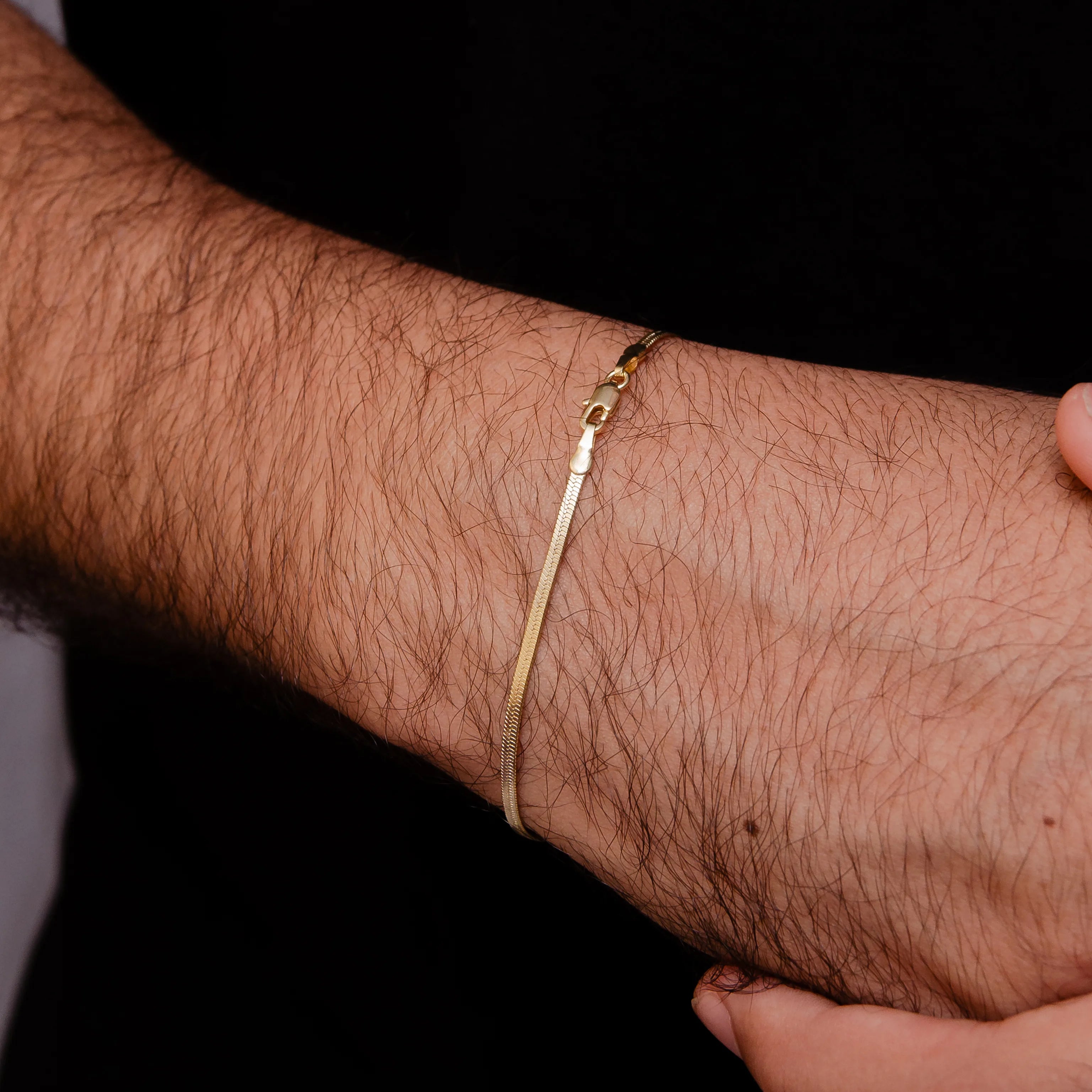 Pulseira Laminada 2mm Banhada a Ouro 18k