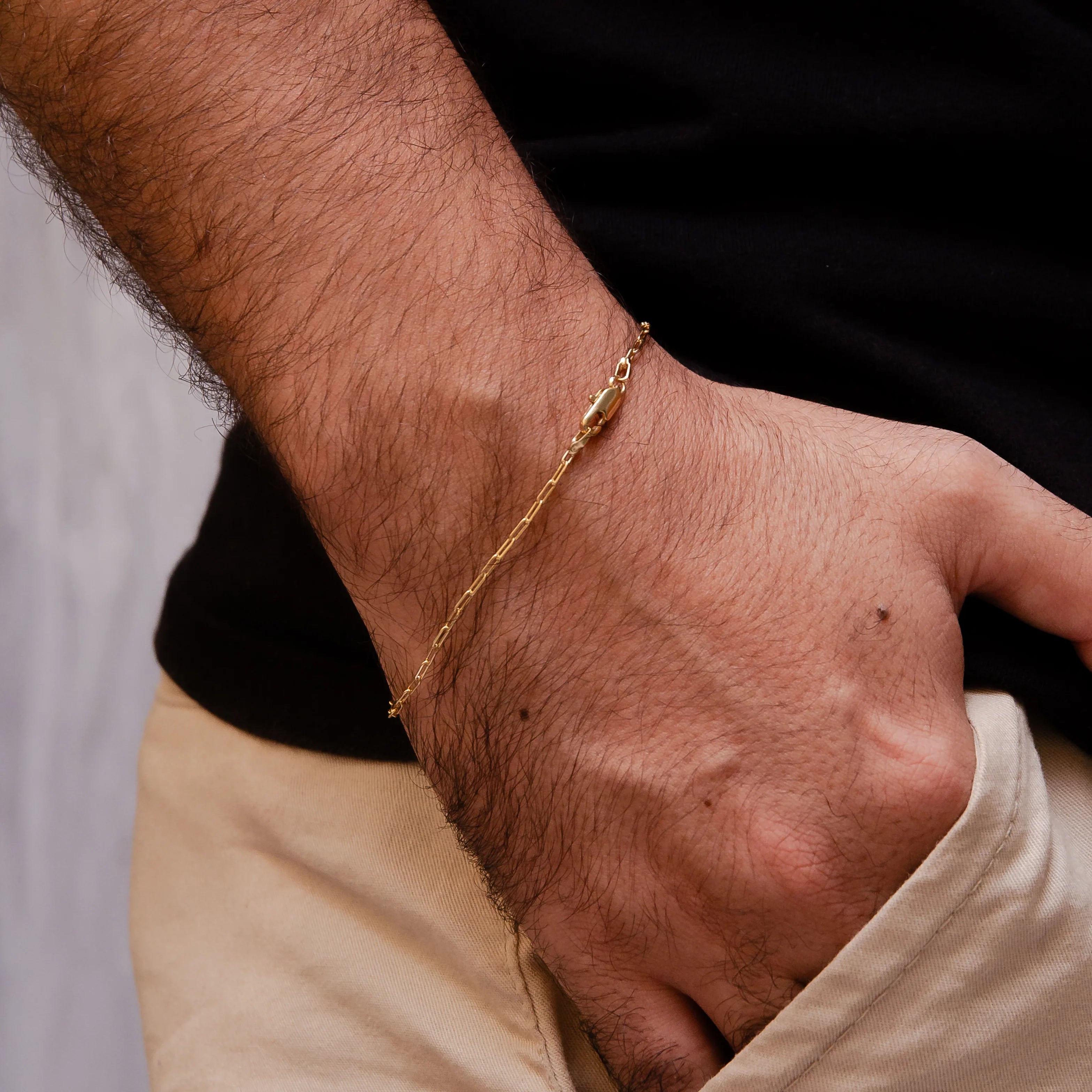 Pulseira cartier long 2mm banhado a ouro 18k