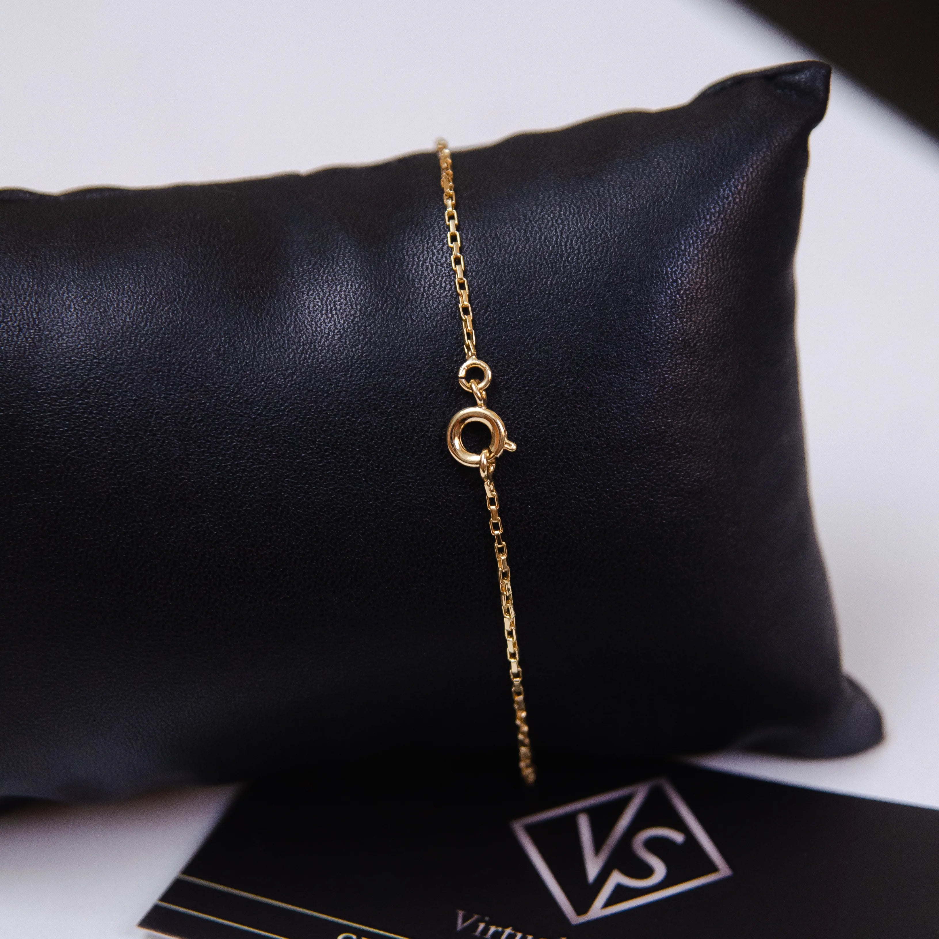 Pulseira Tijolinho 1mm Banhado a Ouro 18k