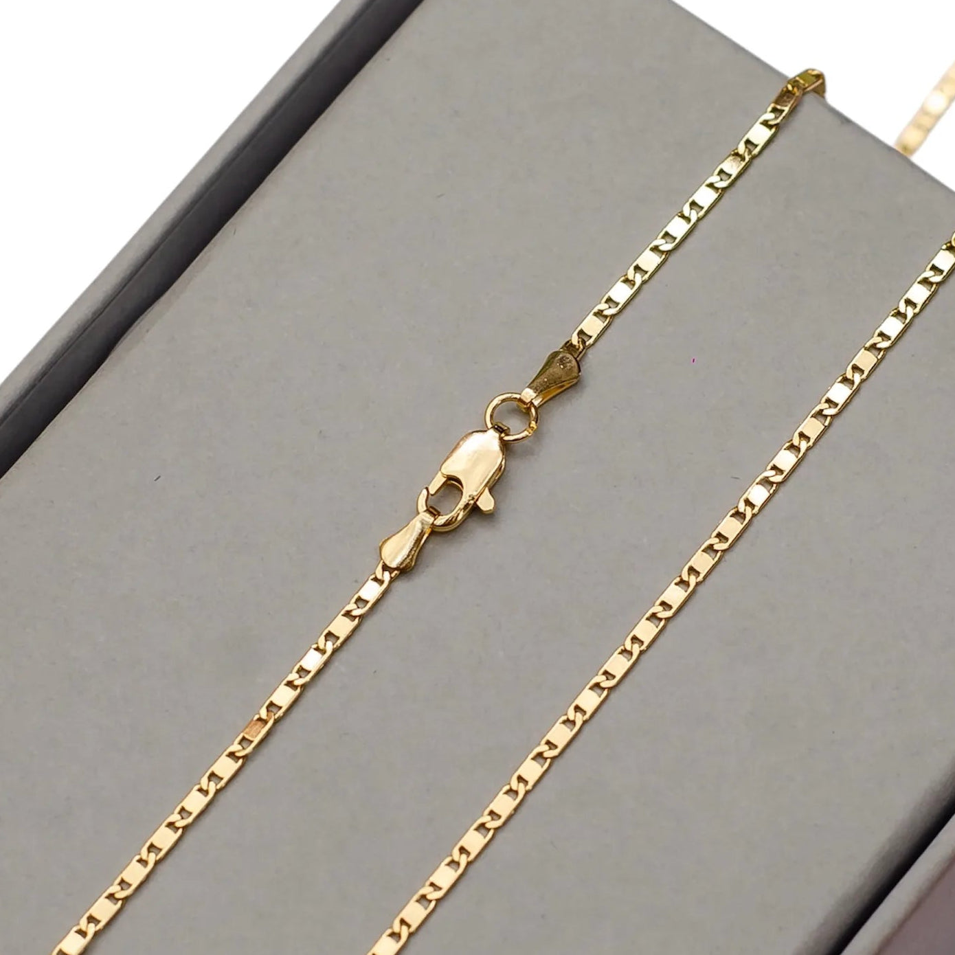 Corrente Piastrine 2mm - Banhado a Ouro 18k