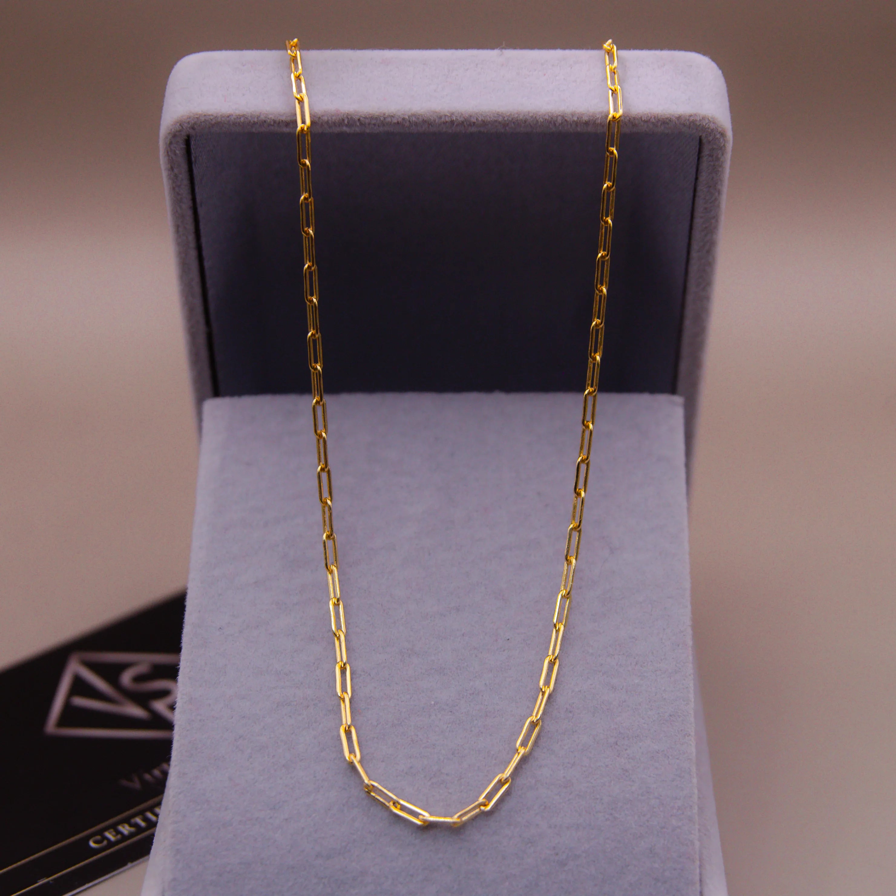 Corrente Cartier Long 2mm Banhado a Ouro 18k