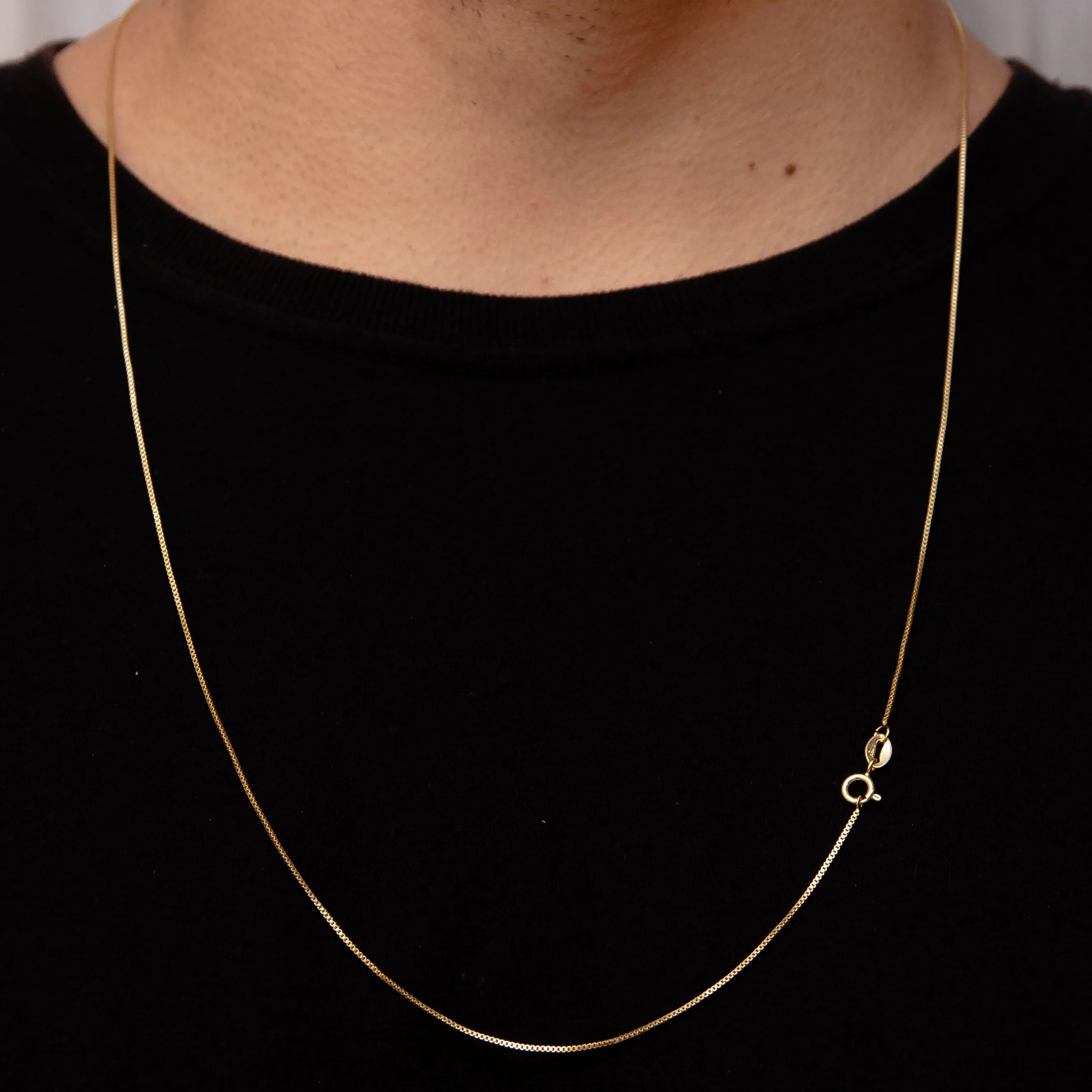 Corrente Veneziana 1mm Banhado a Ouro 18k