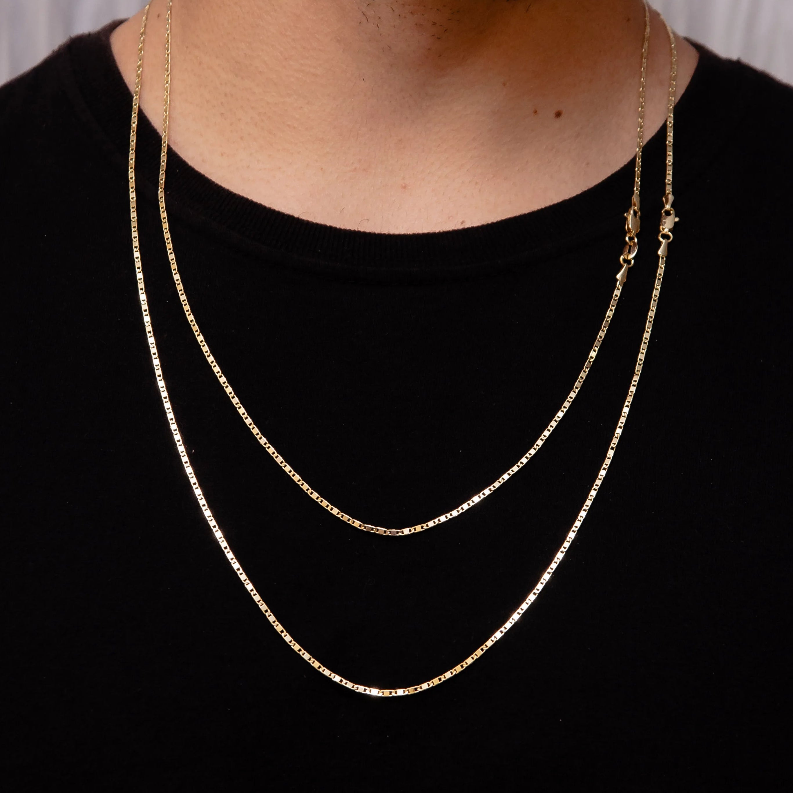 Corrente Piastrine 2mm - Banhado a Ouro 18k