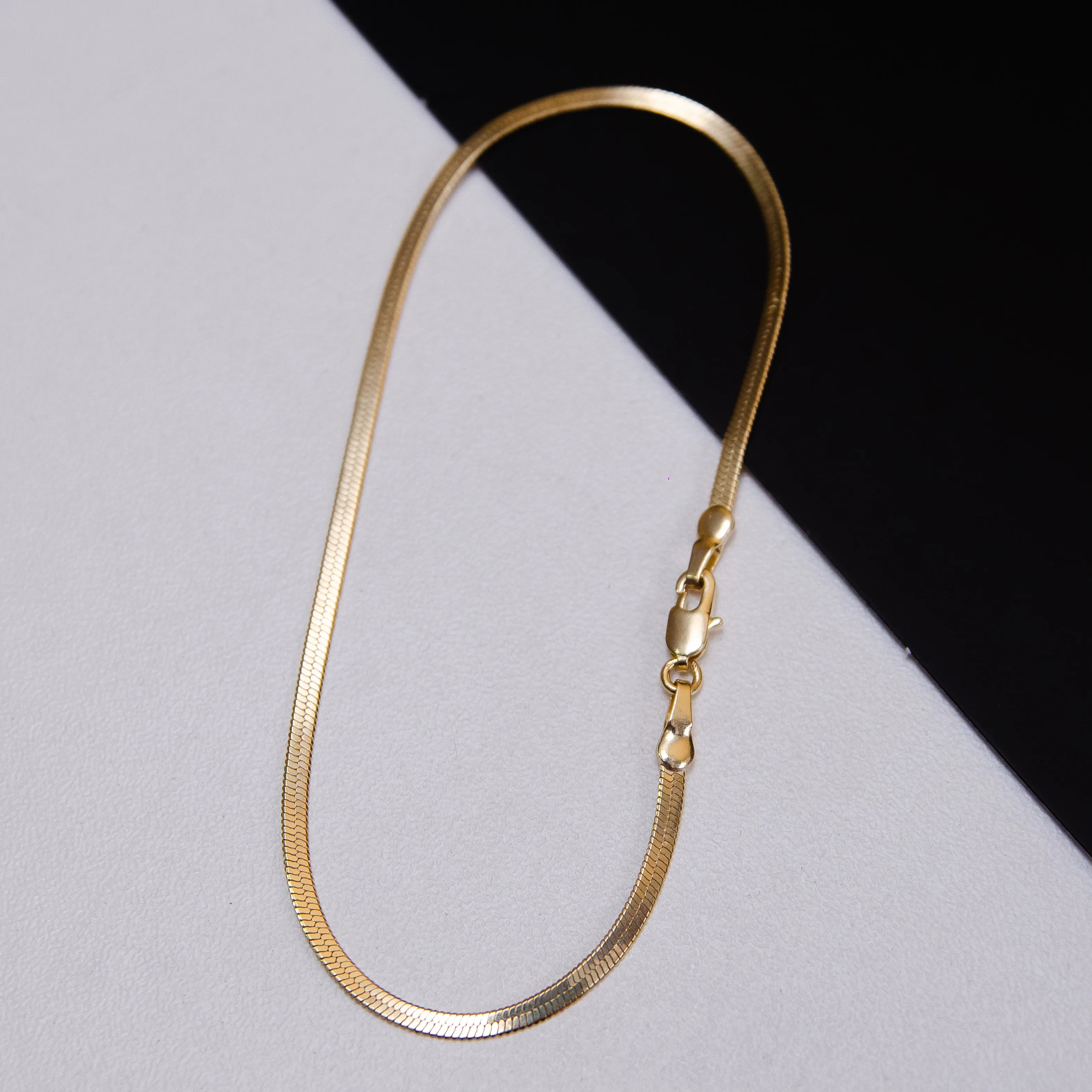 Pulseira Laminada 2mm Banhada a Ouro 18k